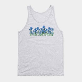 Corn Flowers Sketch 1 Tank Top